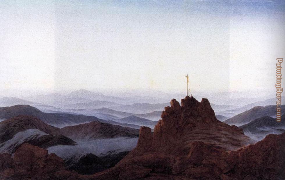 Morning in the Riesengebirge painting - Caspar David Friedrich Morning in the Riesengebirge art painting